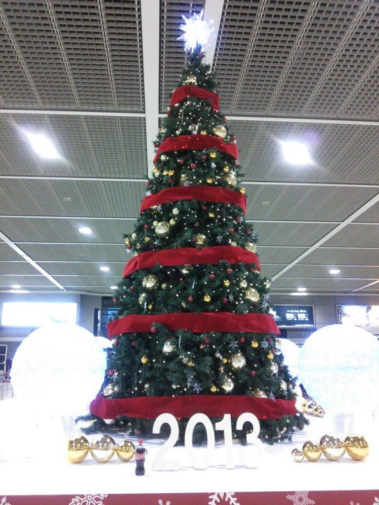 Christmas Tree on display at the Narita Airport in Chiba, Japan